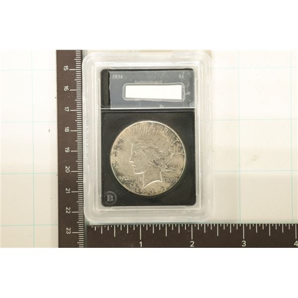 1934 PEACE SILVER DOLLAR WE COVERED THE GRADE