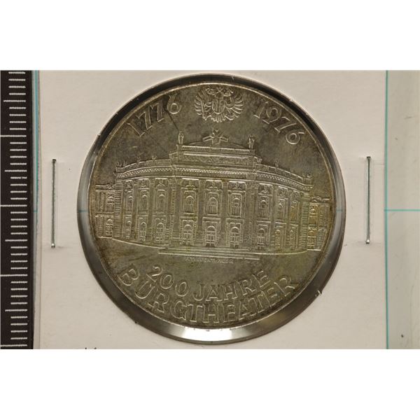 1976 AUSTRIA SILVER 100 SCHILLING COIN .493 OZ.ASW