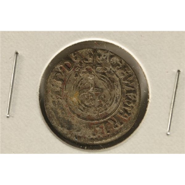 1600'S HAND HAMMERED POLAND SILVER 1/24 TALER