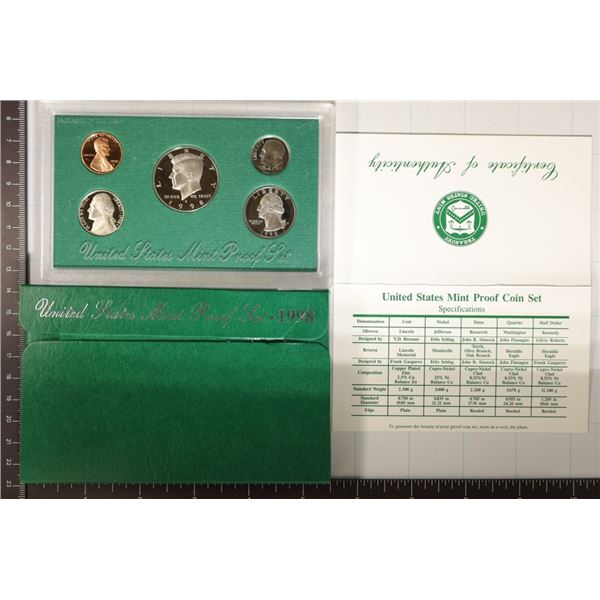 1998 US PROOF SET (WITH BOX) & WITH CERTIFICATE