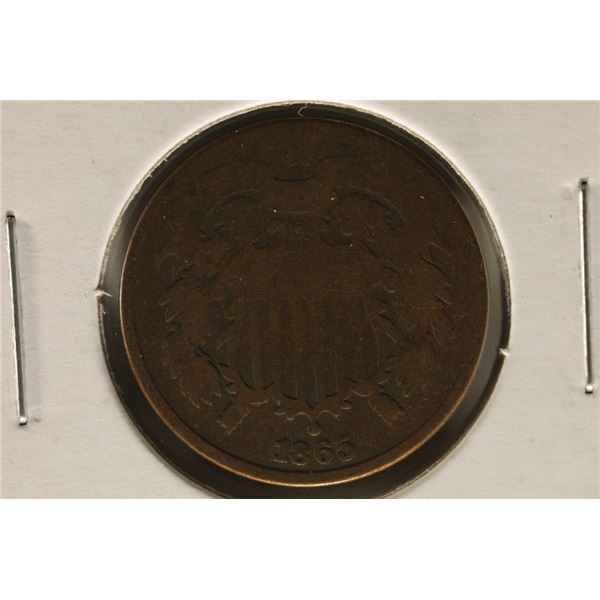 1865 US 2 CENT PIECE