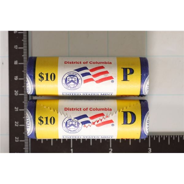 2009-P & D SOLID DATE $10 ROLLS OF BU DISTRIC OF