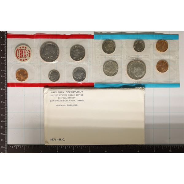 1971 US MINT SET (UNC) P/D/S (WITH ENVELOPE)
