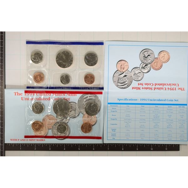 1994 US MINT SET (UNC) P/D (WITH ENVELOPE) AND