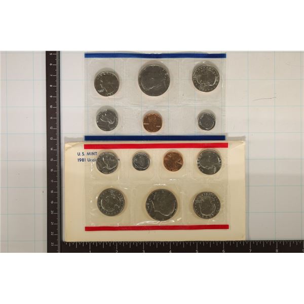 1981 US MINT SET (UNC) P/D/S (WITH ENVELOPE)