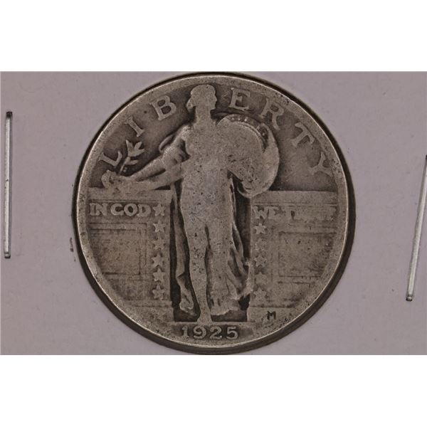 1925 SILVER STANDING LIBERTY QUARTER