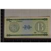 Image 1 : 1985 CUBA 20 PESO EXCHANGE CERTIFICATE. CRISP