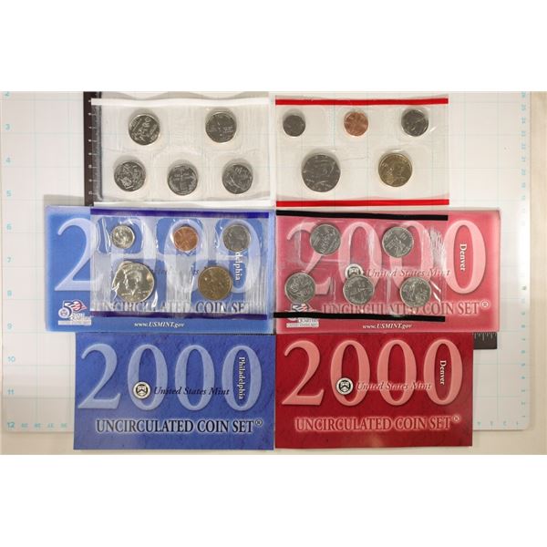 2000 US MINT SET (UNC) P/D (WITH ENVELOPES) AND