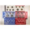 Image 1 : 2000 US MINT SET (UNC) P/D (WITH ENVELOPES) AND