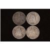 Image 1 : 1853, 76, 84 & 1891 SILVER SEATED IN LIBERTY DIMES