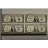 Image 1 : 1957, 2-1957-A & 1957-B US $1 SILVER CERTS BLUE