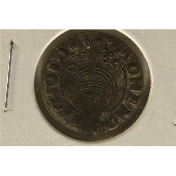 1600'S HAND HAMMERED POLAND SILVER 1/24 TALER