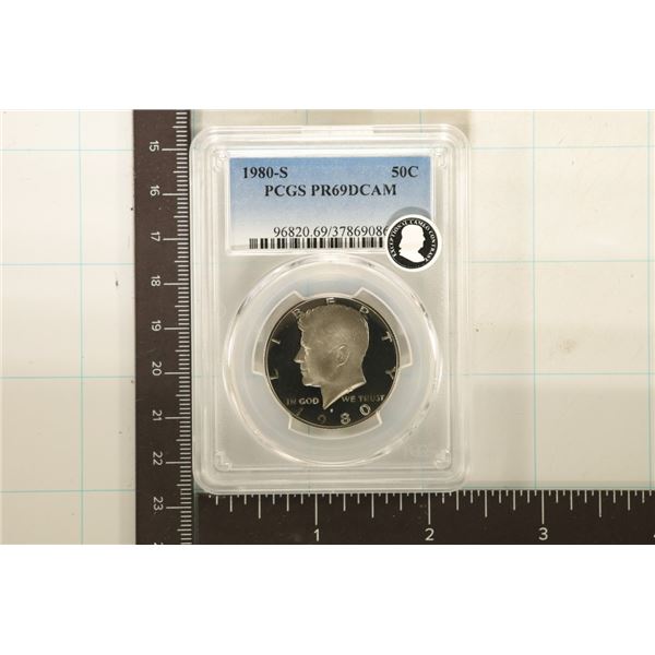 1980-S KENNEDY HALF DOLLAR PCGS PR69 DCAM