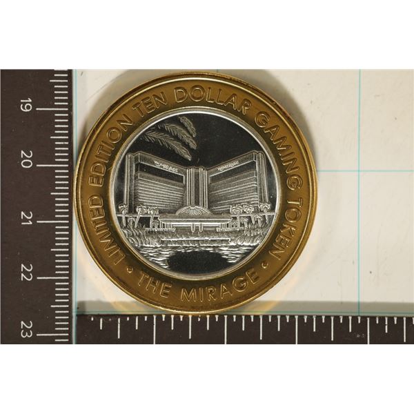 CASINO $10 SILVER TOKEN (UNC)  THE MIRAGE