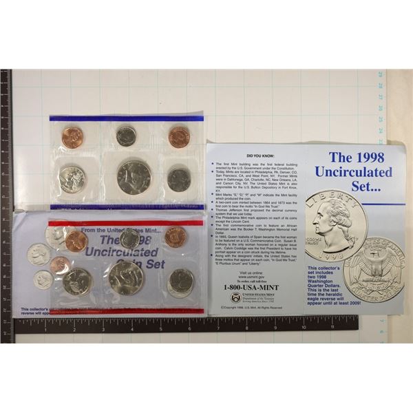 1998 US MINT SET (UNC) P/D (WITH ENVELOPE) AND