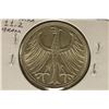 Image 2 : 1959-G GERMAN SILVER AU/UNC 5 MARK .2251 OZ. ASW