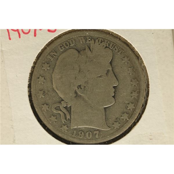1907-S SILVER BARBER HALF DOLLAR 2025 REDBOOK