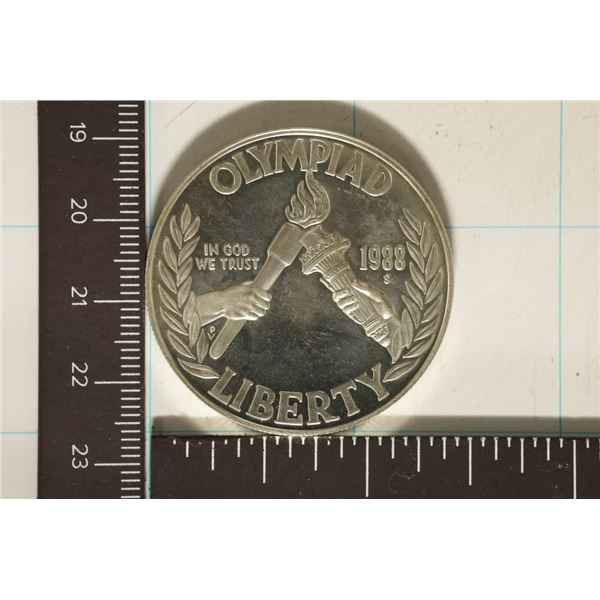 1988-S US PROOF SILVER "OLYMPIAD" DOLLAR