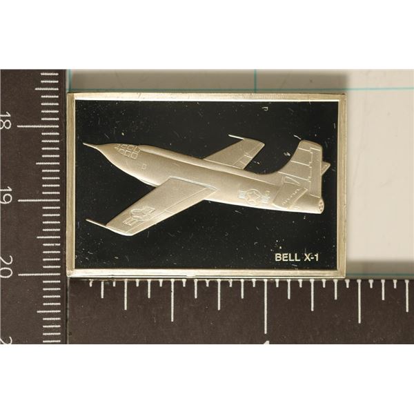 .59 TROY OZ. PROOF STERLING SILVER AVIATION INGOT