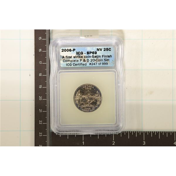 2006-P NEVADA QUARTER ICG SP-69 FIRST STRIKE
