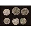 Image 1 : 6 SILVER DIME SIZED OTTOMAN EMPIRE PARA COINS: