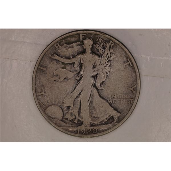 1920-S SILVER WALKING LIBERTY HALF DOLLAR