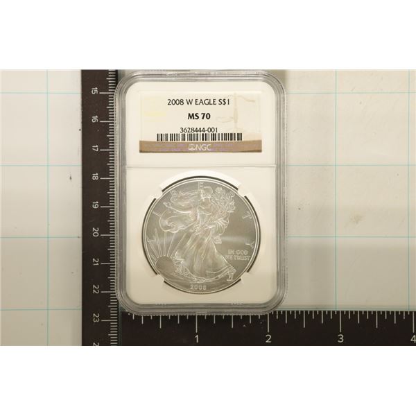 2008-W AMERICAN SILVER EAGLE NGC MS70