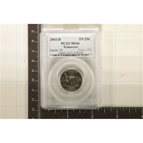 2002-D TENNESSEE QUARTER PCGS MS66