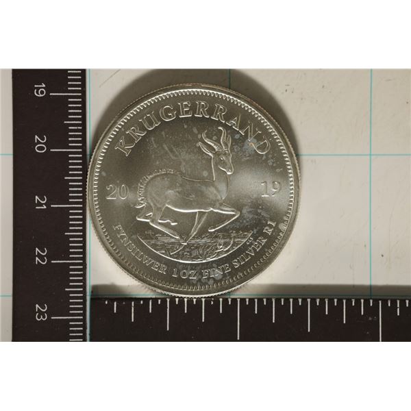 2019 SOUTH AFRICA KRUGERRAND 1 OZ. FINE SILVER UNC