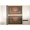 Image 1 : 2-1920 POLAND 5000 ZLOTYCH LARGE SIZE BILLS