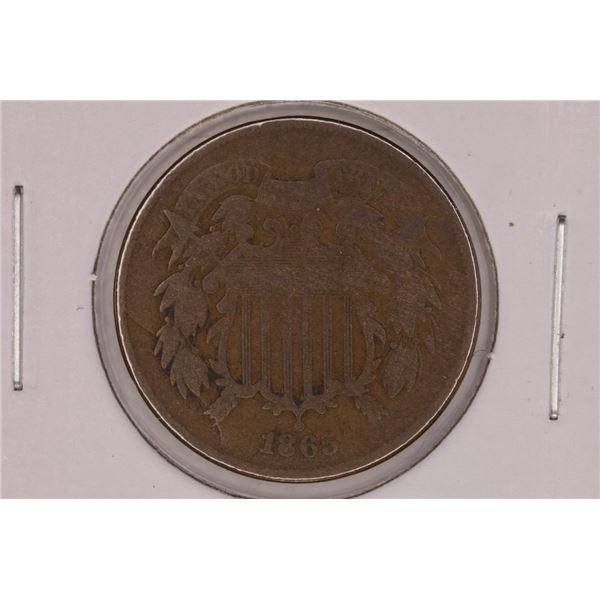 1865 US 2 CENT PIECE