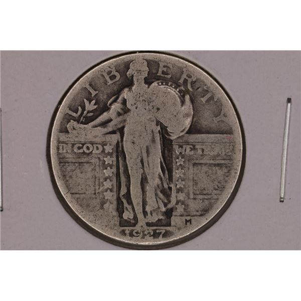 1927 SILVER STANDING LIBERTY QUARTER