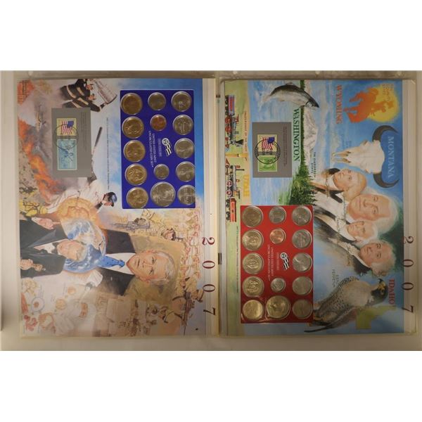 2007 US MINT SET (UNC) P/D ON LARGE INFO CARD