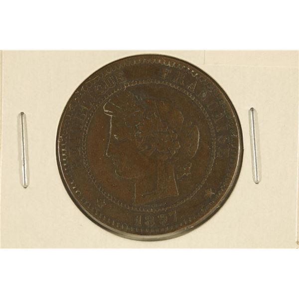 1897-A FRANCE 10 CENTIMES WATCH FOR OUR NEXT