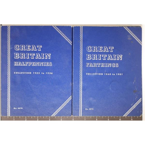 2 GREAT BRITAIN WHITMAN COIN ALBUMS: FARTHING