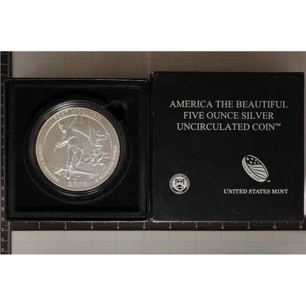 2016-P SILVER 5 OZ. AMERICA THE BEAUTIFUL COIN