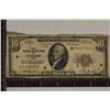 Image 1 : 1929 US $10 NATIONAL CURRENCY, BROWN SEAL. TYPE 1