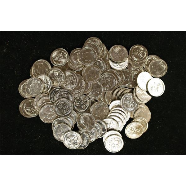 100 ASSORTED 1990'S AUSTRALIA BU 5 CENT COINS