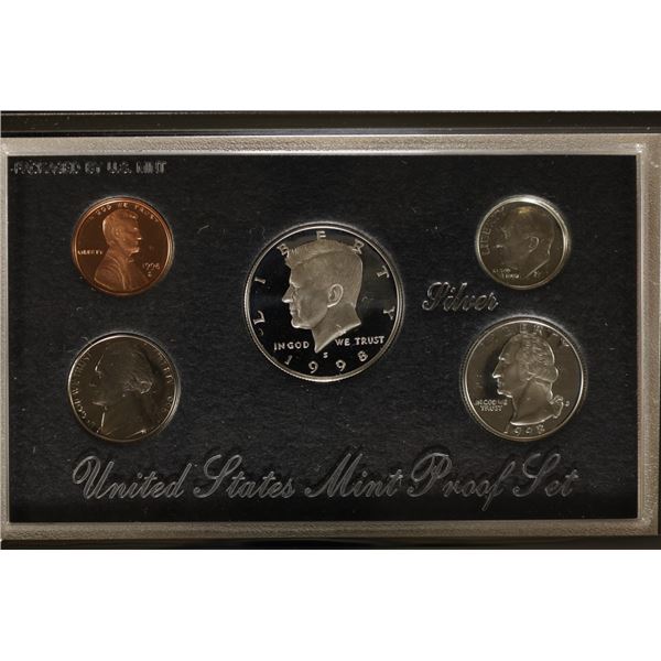 1998 US SILVER PREMIER PROOF SET (WITH BOX)