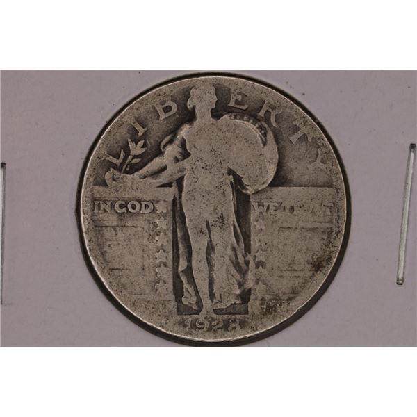 1928 SILVER STANDING LIBERTY QUARTER