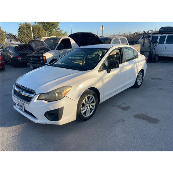 SUBA IMPREZA 2013 APP-DUP-SALV-EXPORT ONLY