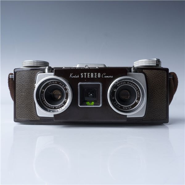Kodak Stereo Camera, Brown Leather Body, 35mm Film