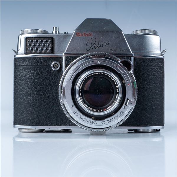 Vintage Kodak Retina Reflex Camera with Leather Case