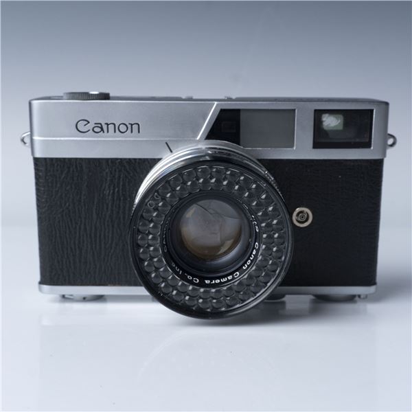 Canon Canonet Film Camera, 45mm f/1.9 Lens, w/ Leather Case