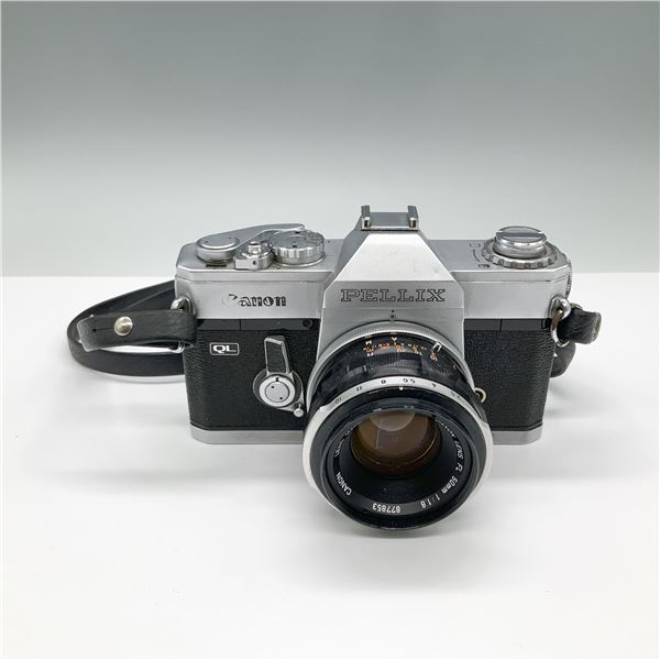 Canon Pellix QL 35mm Film Camera with FL 50mm f/1.8 Lens