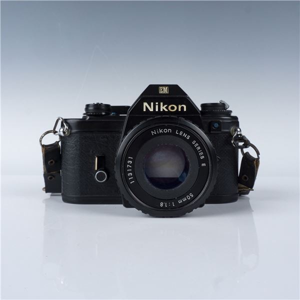 Nikon EM 35mm Film Camera, Series E 50mm Lens