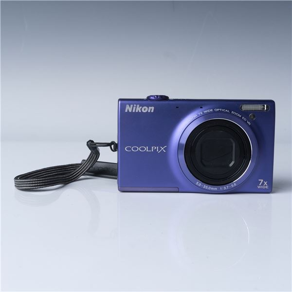 Nikon Coolpix S6100 Digital Camera, 16MP, Purple