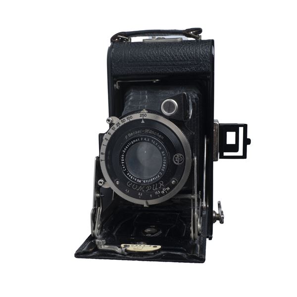 German Bellows Folding Camera w/ F. Deckel Anastigmat Lens