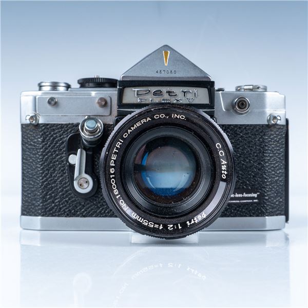 Vintage Petri FT SLR Camera with Leather Case