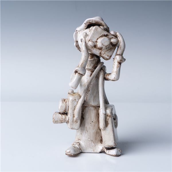 Ceramic Figurine, Photographer Sculpture by Bencini